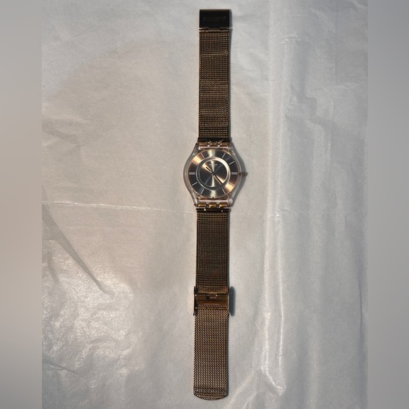 Swatch Rose-Gold-Toned SKIN Watch - Hello Darling - Picture 2 of 7